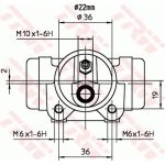 TRW Radbremszylinder BWH107 TRW Radbremszylinder BWH107