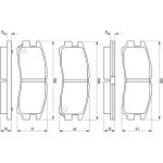 Bosch Bremsbelagsatz 0 986 424 467 Bosch Bremsbelagsatz 0 986 424 467