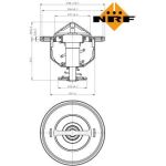 NRF Kühlmittelthermostat 725176