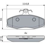 Bosch Bremsbelagsatz 0 986 494 924 Bosch Bremsbelagsatz 0 986 494 924