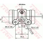 TRW Radbremszylinder BWN240 TRW Radbremszylinder BWN240