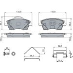 Bosch Bremsbelagsatz Scheibenbremse 0 986 460 141 Bosch Bremsbelagsatz Scheibenbremse 0 986 460 141