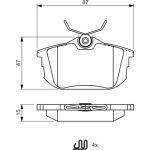 Bosch Bremsbelagsatz 0 986 494 506