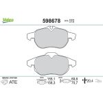 Valeo Bremsbelagsatz 598678 Valeo Bremsbelagsatz 598678