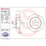 88 482 015 Bremsscheibe HA 08.A605.10 88 482 015 Bremsscheibe HA 08.A605.10