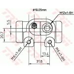 TRW Radbremszylinder BWD181 TRW Radbremszylinder BWD181