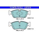 Bremsbelagsatz Bmw S. 1/3 1,6-2,0 03-11 Keramik 13.0470-7215.2 Bremsbelagsatz Bmw S. 1/3 1,6-2,0 03-11 Keramik 13.0470-7215.2