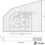 FEBI BILSTEIN Filter, Innenraumluft 178280 FEBI BILSTEIN Filter, Innenraumluft 178280
