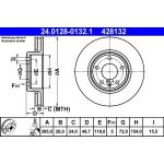 Bremsscheibe Opel P.Vivaro 1.9-2.5Dti 01 24.0128-0132.1 Bremsscheibe Opel P.Vivaro 1.9-2.5Dti 01 24.0128-0132.1