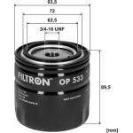 OP 533 Filtron Ölfilter OP 533 OP 533 Filtron Ölfilter OP 533