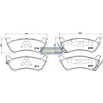 Japanparts Bremsbeläge PP-0518AF Japanparts Bremsbeläge PP-0518AF