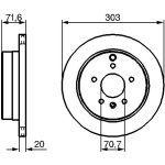 Bremsscheibe HA 0 986 479 268 Bremsscheibe HA 0 986 479 268