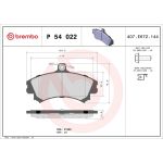 BREMBO Bremsklötze VA P 54 022 BREMBO Bremsklötze VA P 54 022