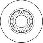 TRW Bremsscheibe Toyota hinten-Ace DF4116 TRW Bremsscheibe Toyota hinten-Ace DF4116