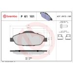 BREMBO Bremsklötze VA P 61 101