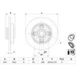 Bremsscheibe 0 986 479 F74 Bremsscheibe 0 986 479 F74