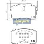 Japanparts Bremsbeläge PA-0901AF Japanparts Bremsbeläge PA-0901AF
