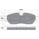 TOMEX brakes Bremsbelagsatz, Scheibenbremse TX 17-71 TOMEX brakes Bremsbelagsatz, Scheibenbremse TX 17-71
