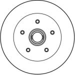 Bremsscheibe Vw P. T2 85-92 DF2587 Bremsscheibe Vw P. T2 85-92 DF2587