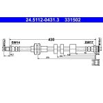ATE Bremsschlauch 24.5112-0431.3 ATE Bremsschlauch 24.5112-0431.3