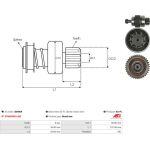 Freilaufgetriebe, Starter SD9009 Freilaufgetriebe, Starter SD9009