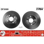 TRW Bremsscheibe DF3088 TRW Bremsscheibe DF3088
