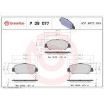 BREMBO Bremsklötze VA P 28 077 BREMBO Bremsklötze VA P 28 077