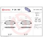 BREMBO Bremsklötze HA P 24 187 BREMBO Bremsklötze HA P 24 187