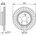 Bosch Bremsscheibe Hinterachse 0 986 479 653 Bosch Bremsscheibe Hinterachse 0 986 479 653