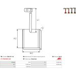 Kohlebürste, Starter BSX137-143 Kohlebürste, Starter BSX137-143