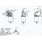 MAGNETI MARELLI Wischermotor 064046206010 MAGNETI MARELLI Wischermotor 064046206010
