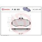 BREMBO Bremsklötze VA P 50 031 BREMBO Bremsklötze VA P 50 031