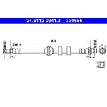 ATE Bremsschlauch 24.5112-0341.3 ATE Bremsschlauch 24.5112-0341.3