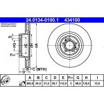Bremsscheibe Vw P. A8 03- 360Mm 24.0134-0100.1 Bremsscheibe Vw P. A8 03- 360Mm 24.0134-0100.1