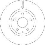 TRW Bremsscheibe Mazda P. 6/Cx-5 2.0-2.5 11 DF8052 TRW Bremsscheibe Mazda P. 6/Cx-5 2.0-2.5 11 DF8052