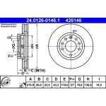 ATE Bremsscheibe 24.0126-0146.1