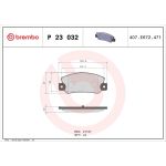 BREMBO Bremsklötze HA P 23 032 BREMBO Bremsklötze HA P 23 032