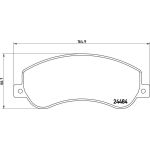 BREMBO Bremsklötze VA P 85 115 BREMBO Bremsklötze VA P 85 115