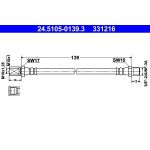 ATE Bremsschlauch 24.5105-0139.3 ATE Bremsschlauch 24.5105-0139.3
