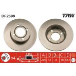 TRW Bremsscheibe DF2598 TRW Bremsscheibe DF2598