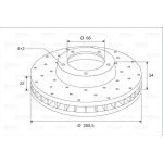 VALEO Bremsscheibe 886695 VALEO Bremsscheibe 886695