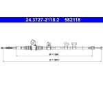 ATE Handbremsseil 24.3727-2118.2