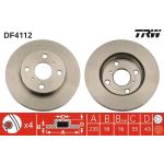Bremsscheibe Toyota P. Yaris 1.0-1.5 99-05 DF4112 Bremsscheibe Toyota P. Yaris 1.0-1.5 99-05 DF4112