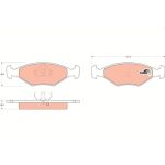 TRW Bremsbeläge Vorderachse GDB958 TRW Bremsbeläge Vorderachse GDB958