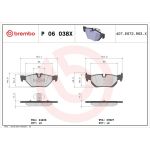 BREMBO Bremsklötze Xtra HA P 06 038X BREMBO Bremsklötze Xtra HA P 06 038X