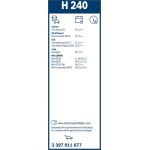 Bosch Heckscheibenwischer H240 3397011677 Bosch Heckscheibenwischer H240 3397011677
