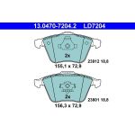Bremsbelagsatz Volvo P. C70/S40/V40/V50 04- Keramik 13.0470-7204.2 Bremsbelagsatz Volvo P. C70/S40/V40/V50 04- Keramik 13.0470-7204.2