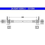 ATE Bremsschlauch 24.5247-0205.3 ATE Bremsschlauch 24.5247-0205.3