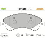 Valeo Bremsbelagsatz 301818 Valeo Bremsbelagsatz 301818