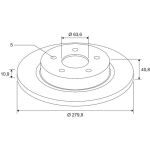 Valeo Bremsscheibe 186843 Valeo Bremsscheibe 186843